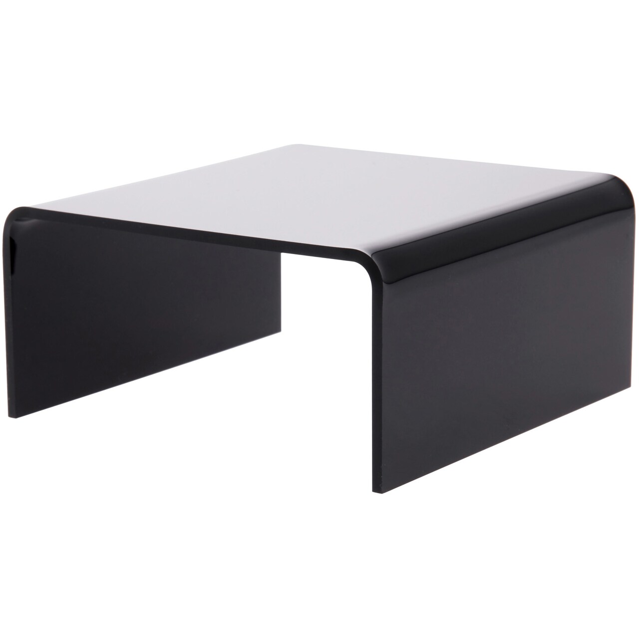 Plymor Black Acrylic Short Square Display Riser, 2" H x 4" W x 4" D (1/8" thick)